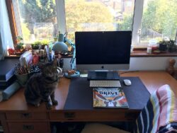 Desk with Tilly